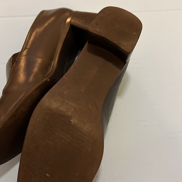 Rockport Loafers women’s Leather 8M shoes‎ heeled Black slip ons comfort career - Picture 12 of 16